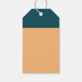 航海のいかり – コーラルブルー – ビーチ結婚式 ギフトタグ (裏面)