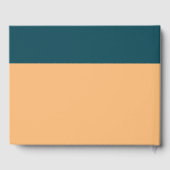 航海のいかり – コーラルブルー – ビーチ結婚式 ゲストブック (裏面)