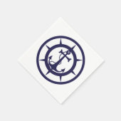 航海のいかり スタンダードカクテルナプキン (角)