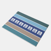 航海のいかり&ストライプドアマット ドアマット (アングル)