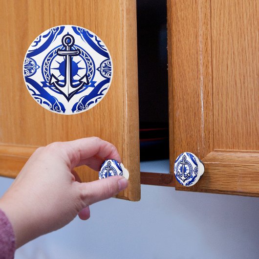 航海のいかり セラミックノブ