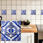 航海のいかり タイル