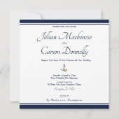 航海のいかり – ネイビー&ホワイト結婚ズ 招待状 (裏面)