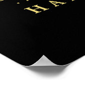 航海のいかり、ブラック金ゴールド結婚、歓迎 ポスター (角)