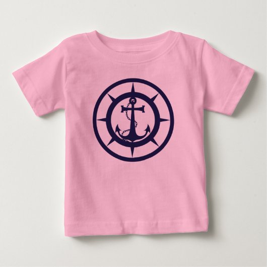 航海のいかり ベビーTシャツ (正面)