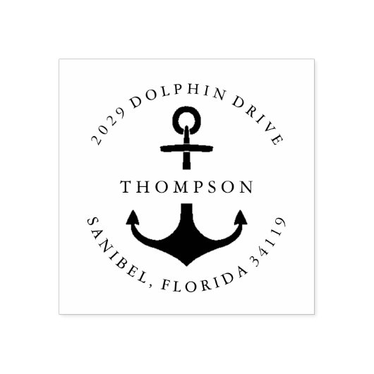 航海のいかり ラバースタンプ (インプリント)