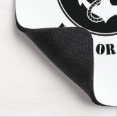 航海のいかり&ロープボートまたは名前ブラック マウスパッド (コーナー)