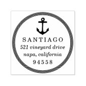 航海のいかり&ロープ差出人住所スタンプ セルフインキングスタンプ (デザイン)