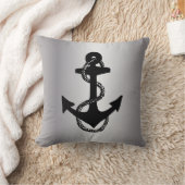 航海のいかり+ロープ | クッション (ブランケット)