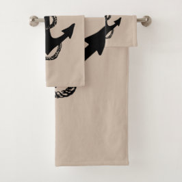 航海のいかり+ロープ | バスタオルセット