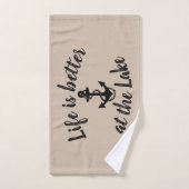 航海のいかり+ロープ | バスタオルセット (ハンドタオル)