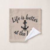 航海のいかり+ロープ | バスタオルセット (ウォッシュタオル)