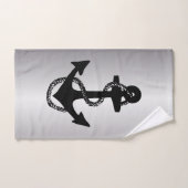 航海のいかり+ロープ | バスタオルセット (ハンドタオル)