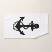 航海のいかり+ロープ | バスタオルセット (ハンドタオル)