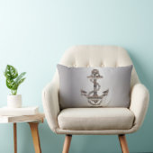 航海のいかり+両側が逆のロープ | Lumbar ランバークッション (椅子)