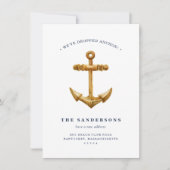 航海のいかり |沿岸移動の発表 案内状 (正面)