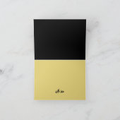 航海のいかり – 黒金ゴールド-ビーチ結婚式 サンキューカード (内部)