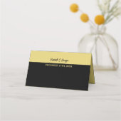 航海のいかり – 黒金ゴールド-ビーチ結婚式 プレイスカード (裏面)