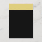 航海のいかり – 黒金ゴールド-結婚の詳細 エンクロージャーカード (裏面)