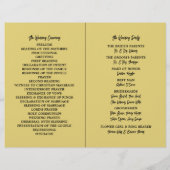 航海のいかり – 黒金ゴールド-結婚式 プログラム (裏面)