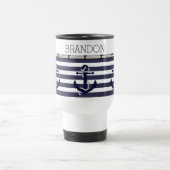 航海のいかりMotifカラー選択カスタム トラベルマグ (中央)