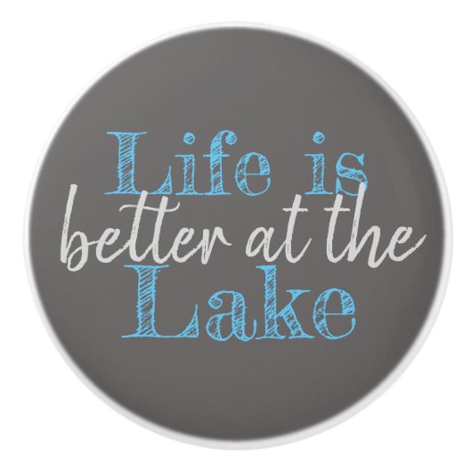 航海のおもしろいは湖水の方が好い | セラミックノブ (正面)