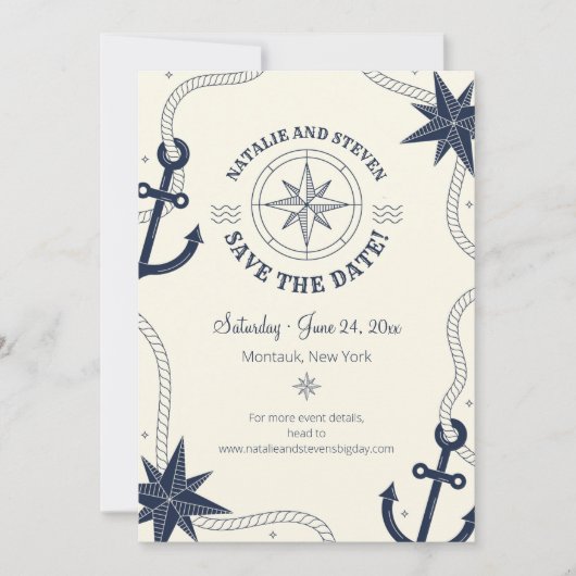 航海のお知らせ：日程を確保せよ！ 招待状 (正面)