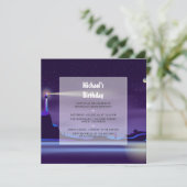 航海のお誕生日パーティー招待状 招待状 (スタンド正面)