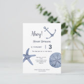 航海のお誕生日ポストカード どんな年齢でも ポストカード (スタンド正面)