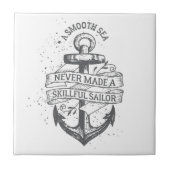航海のでやる気を起こさせるな船員の引用文 タイル (正面)