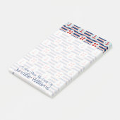 航海のでストライプなおよびドット・パターン|はあなたの名前を加えます ポストイット (アングル)