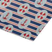 航海のでストライプなおよびドット・パターン カッティングボード (角)