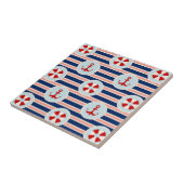 航海のでストライプなおよびドット・パターン タイル (側面)