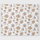 航海ので多彩なパターン ラッピングペーパー (フラット)