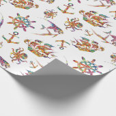 航海ので多彩なパターン ラッピングペーパー (角)