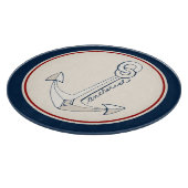 航海ので白いいかり カッティングボード (角)