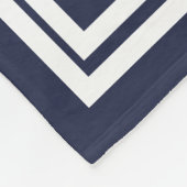 航海ので白いヴィンテージのスクーナー船の船 フリースブランケット (角)