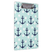 航海ので真新しい水玉模様および濃紺のいかり クリップボード (右)