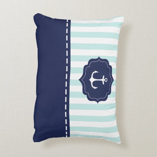 航海ので真新しい濃紺のいかりの名前をカスタムする アクセントクッション (裏面(縦))