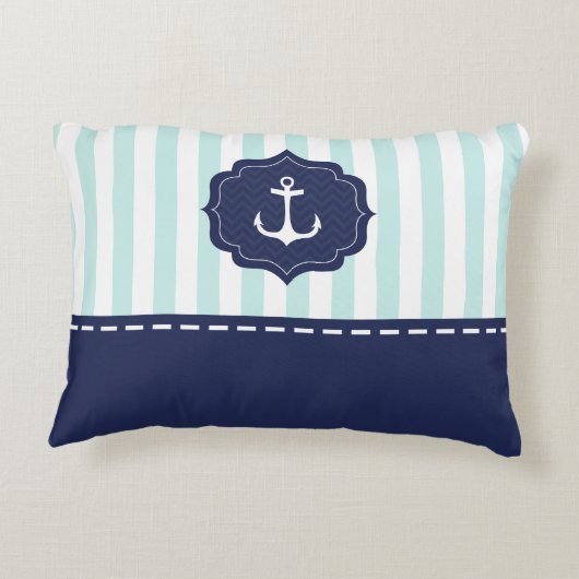 航海ので真新しい濃紺のいかりの名前をカスタムする アクセントクッション (裏面)