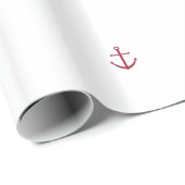 航海ので赤いいかりの包装紙 ラッピングペーパー (ロールコーナー)