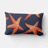 航海ので赤いヒトデのちょうどBeachy原稿 ランバークッション (裏面)