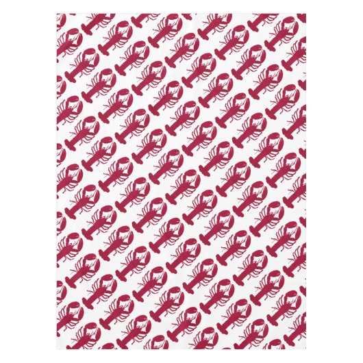 航海ので赤いロブスター テーブルクロス (正面)