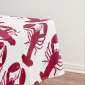 航海ので赤いロブスター テーブルクロス (インサイチュ)