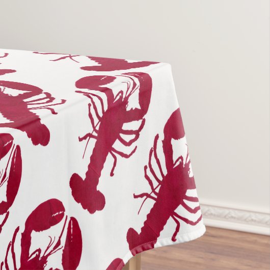 航海ので赤いロブスター テーブルクロス (インサイチュ)