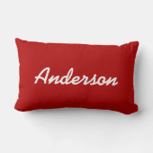 航海ので赤く及び白くストライプのな灯台は縞で飾ります ランバークッション (裏面)