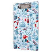 航海ので赤く白くおよび青パターン クリップボード (左)