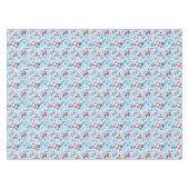 航海ので赤く白くおよび青パターン テーブルクロス (正面(横))