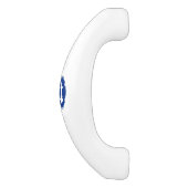 航海ので青いいかりのキャビネットの引き セラミックキャビネット取っ手 (側面)