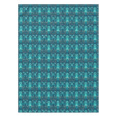 航海ので青いデザイン テーブルクロス (正面)